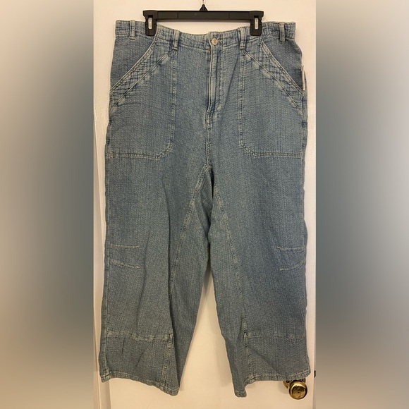 NWT We The Free Midnight Voyage Harem Jeans in Journey Blue Size XL - Picture 4 of 10